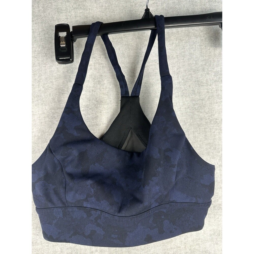Women’s Lululemon Train Times Bra Blue Camouflage Size 4